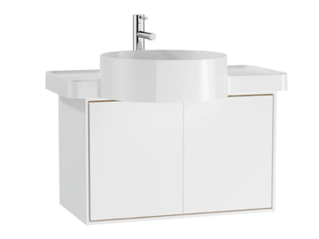 VOYAGE FOR COUNTERTOP WASHBASIN - Wall-mounted wooden vanity unit with doors by VitrA Bathrooms - view 3